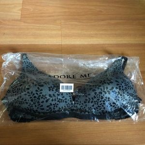 Black underwire bra. Adore Me. Size 36B